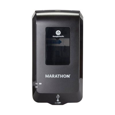 Marathon Automated No Touch Wall Soap Dispenser Black