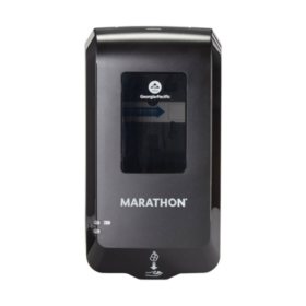Marathon Automated Soap Dispenser, Black, 6.5”W x 4”D x 11.7”H