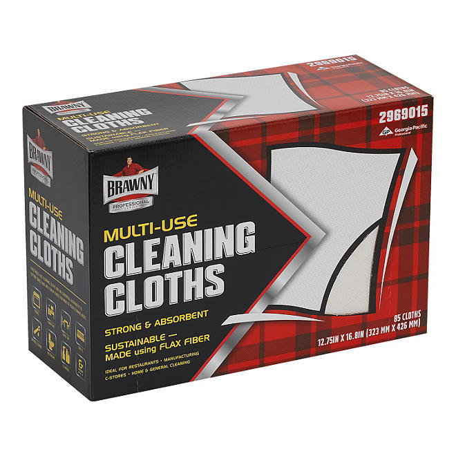 Brawny Professional Multiuse Cleaning Cloths, Wipers (85 ct.)