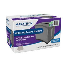 Marathon Tabletop Interfold Napkin Dispenser 2 ct.