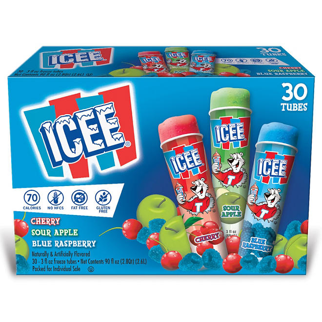 Icee Freeze Squeeze Up Variety, Frozen 30 ct.
