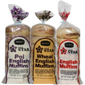 Hawaii Star English Muffin Variety 15 oz., 3 ct.