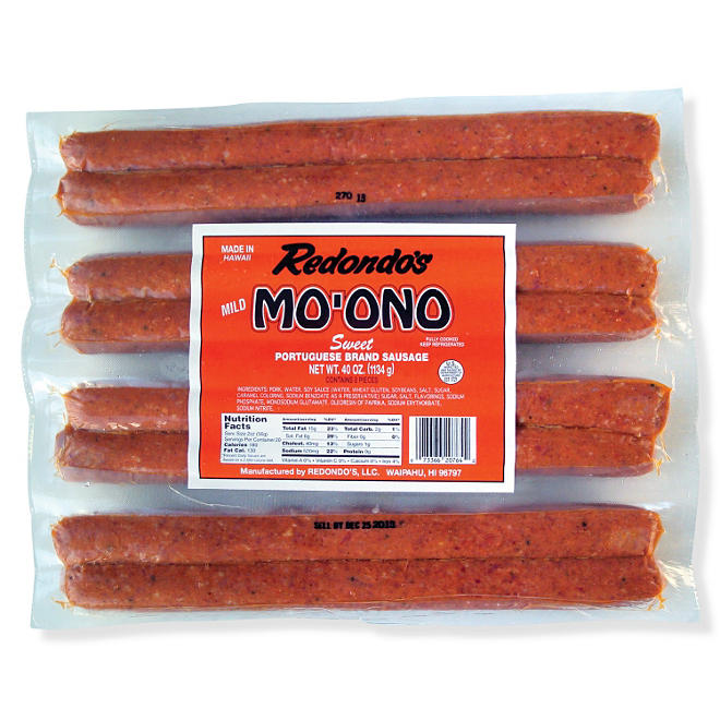 Mo'Ono Sweet Portuguese Sausage (40 oz.)