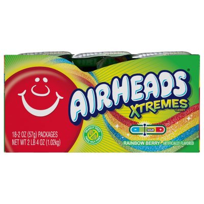 Airheads Xtremes Belts Candy, Rainbow Berry, 4.5 oz 