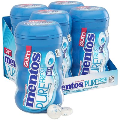 Mentos Pure Fresh Sugar-Free Chewing Gum Fresh Mint (50ct., 4pk.) - Sam's  Club