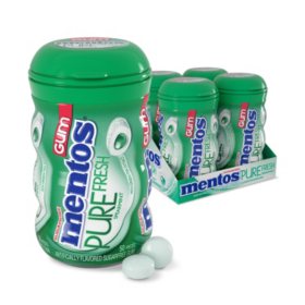 Mentos Pure Fresh Sugar-Free Chewing Gum Spearmint (50ct., 4pk.)