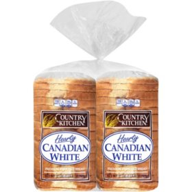 Country Kitchen Hearty Canadian White Bread 22 oz., 2 pk.