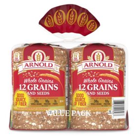 Arnold Whole Grains 12 Grain Bread 24oz / 2pk