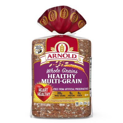 Arnold Whole Grains Healthy Multi-Grain Bread (24oz) - Sam's Club