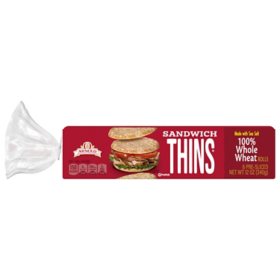 Arnold Whole Wheat Sandwich Thins 2 oz./6 pk.