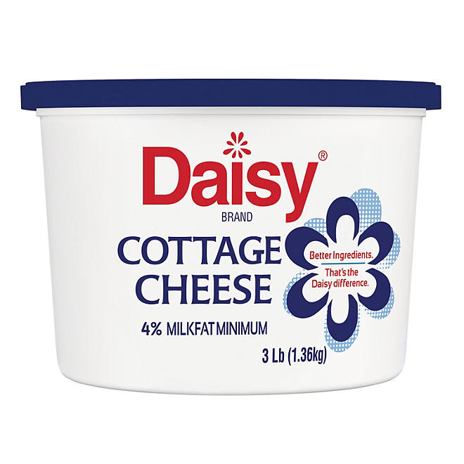 Daisy 4% Milkfat Small Curd Cottage Cheese 3 lbs.