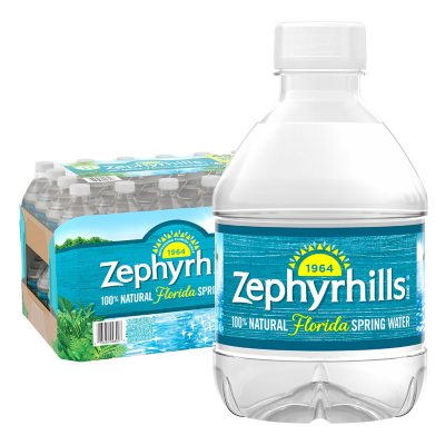 8 Ounce Bottled Spring Water  Zephyrhills® Brand 100% Mountain Spring Water