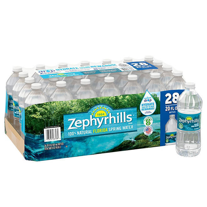 Zephyrhills 100% Natural Spring Water 20 fl. oz., 28 pk.