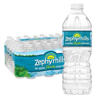 20 Fluid Ounce Bottled Water  Zephyrhills® Brand 100% Natural Spring Water