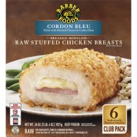 Barber Foods® Cordon Bleu Stuffed Chicken Breasts, Uncooked (36 oz., 6 ct.)    