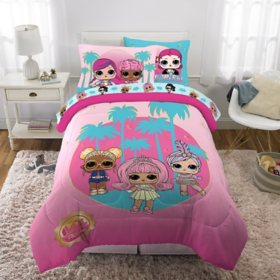 L.O.L. Surprise! Kids 5-Piece Bed in a Bag Bedding Set, Twin