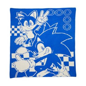 Sonic the Hedgehog Kids Super Soft Throw, 50" x 60"			