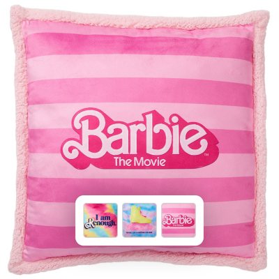 Barbie 22'x22' Decorative Pillow -Barbie Stripes:- Barbie Stripes