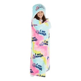 Kids 40x50 Hooded Throw, Plush with Sherpa Lining (Assorted Characters)