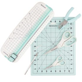 Westcott Paper Crafting Set (9pc. Blue and White)