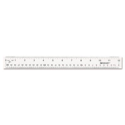 Westcott See Through Acrylic Ruler, 12", Clear