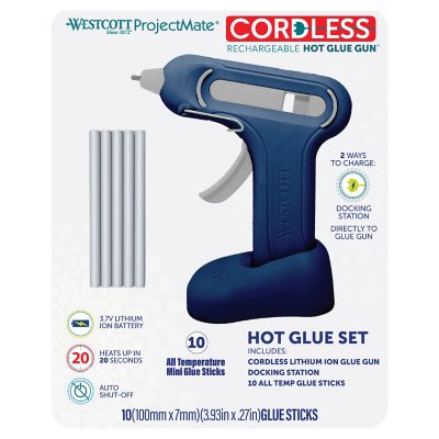 Westcott Lithium Ion Cordless Glue Gun with 10 Glue Sticks - Sam's