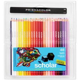 Prismacolor Scholar Colored Pencil Set, 3 mm, HB (#2.5), 48/Pack