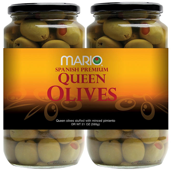 Mario Stuffed Queen Olives (21 oz., 2 pk.)