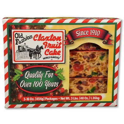 Claxton Fruit Cake 16 Oz 3 Pk Sam S Club