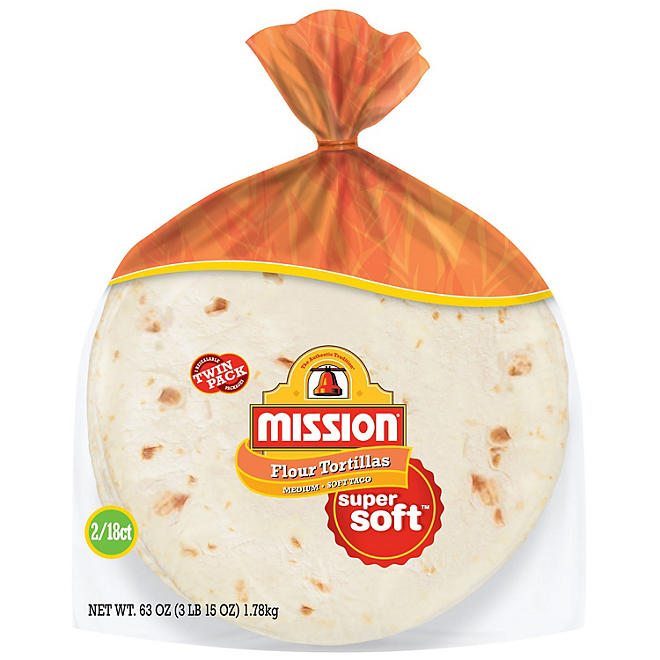 Mission Medium Soft Taco Flour Tortillas 31.5oz / 2pk