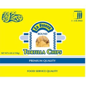 La Fiesta White Round Tortilla Chips, 2 lb., 3 pk.