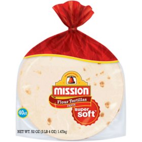Mission Small Fajita Flour Tortillas 40 ct.