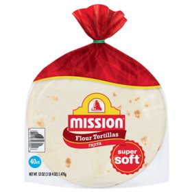 Mission Small Fajita Flour Tortillas 40 ct.