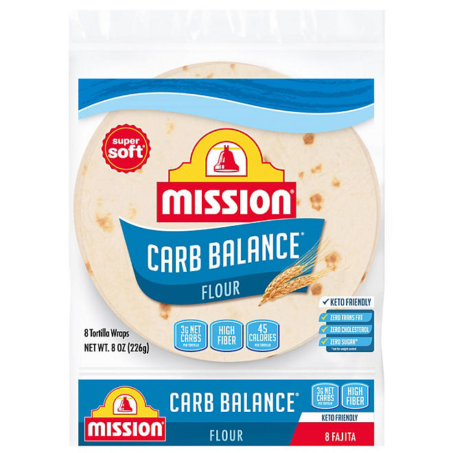 Mission Carb Balance Fajita Flour Tortillas 8 oz.