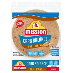 Mission Carb Balance Fajita Whole Wheat Tortillas (8 ct., 8 oz.)