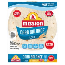 Mission Carb Balance Soft Taco Flour Tortillas 16 ct.
