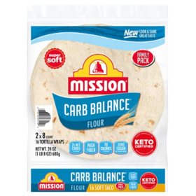 Mission Carb Balance Soft Taco Flour Tortillas 16 ct.