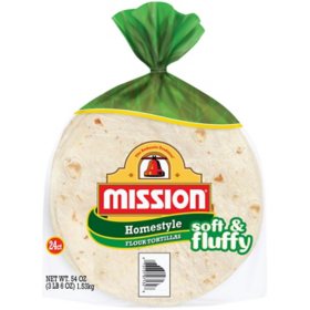 Mission Homestyle Flour Tortillas 54 oz.