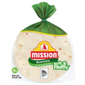 Mission Homestyle Flour Tortillas 54 oz.