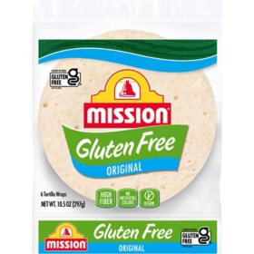 Mission Gluten Free Tortilla Wraps (10.5 oz., 6 ct.)