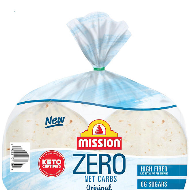 Mission Zero Net Carbs Tortillas Original 17.78 oz., 28 ct.