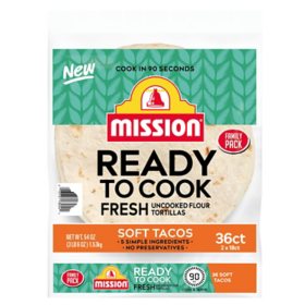 Mission Ready To Cook 8" Flour Tortillas, 36 ct.