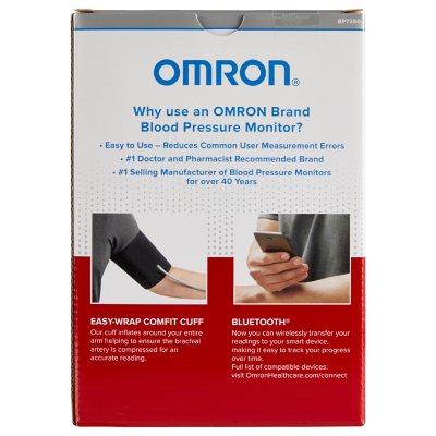 Best Buy: Omron 7 SERIES Advanced Accuracy Upper Arm Blood Pressure Monitor  White/Silver BP760N