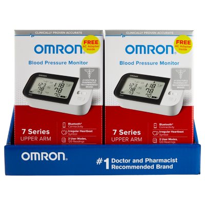 Omron 7 Series Upper Arm Bluetooth Blood Pressure Monitor with AC Adapter -  Sam's Club