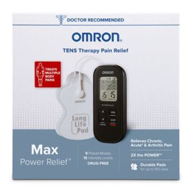 Omron TENS Therapy Pain Relief Max Power Relief Muscle Stimulator with Pads