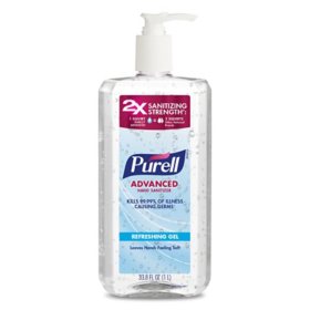 Purell Advanced Hand Sanitizer, Refreshing Gel, 33.8 fl. oz.