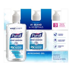 Purell Advanced Hand Sanitizer Refreshing Gel, 10 oz., 3 pk.