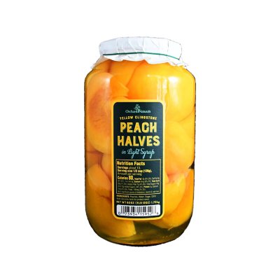 Orchard Naturals Yellow Clingstone Peach Halves in Light Syrup (60 oz