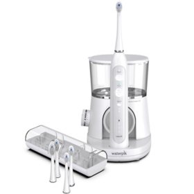 Waterpik Sonic-Fusion 2.0 Flossing Toothbrush with Water Flosser + 5 Replacement Brush Heads (Choose Your Color)