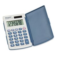 Sharp - EL-243SB Solar Pocket Calculator - 8-Digit LCD